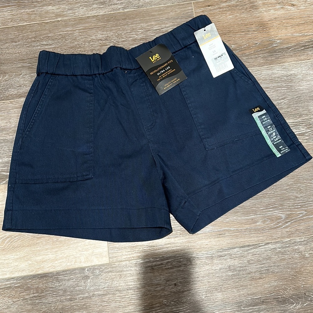 Navy Ultra Lux Utility Shorts
